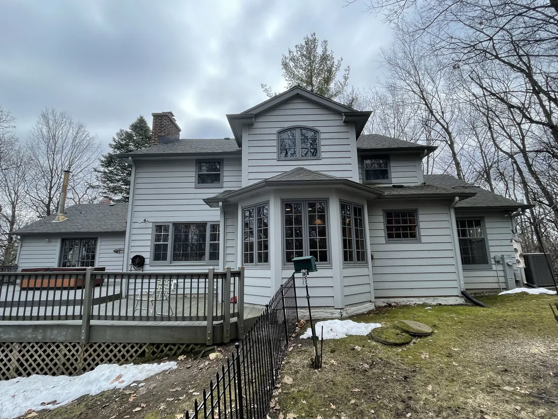 Light exterior before repaint