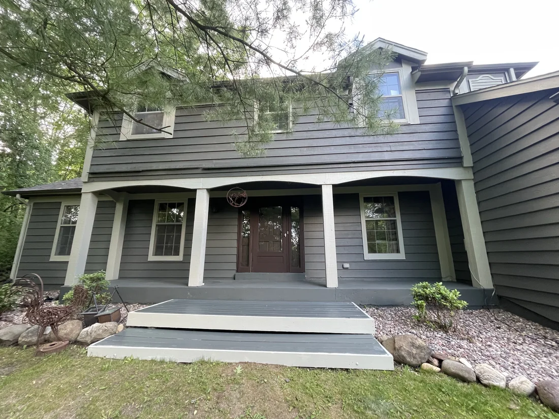 Finished front entry after repaint