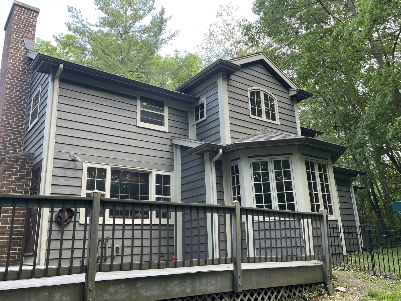 Finished deck side exterior after repaint