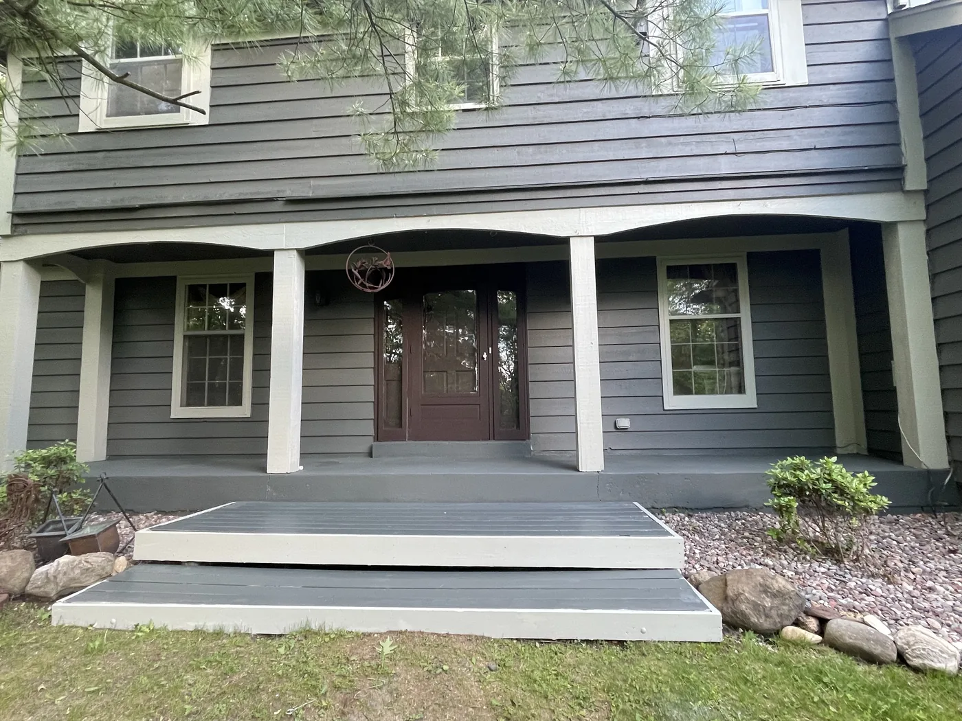 Finished porch and entry after repaint