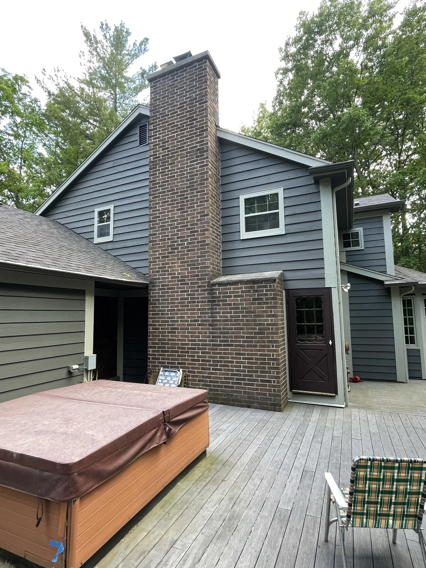Finished side door and deck after repaint
